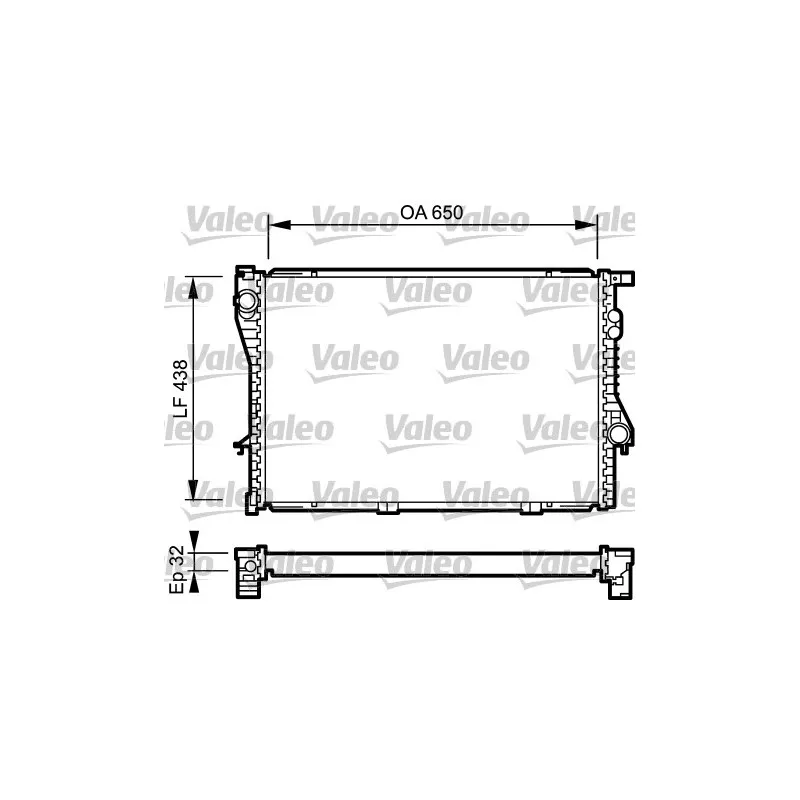 Radiateur, refroidissement du moteur VALEO 731766