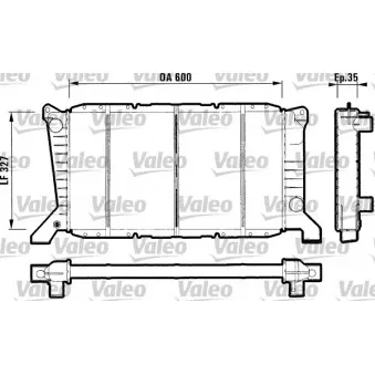 Radiateur, refroidissement du moteur VALEO 731779