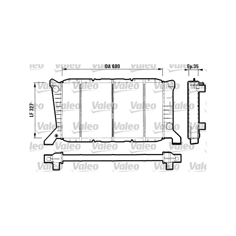 Radiateur, refroidissement du moteur VALEO 731779