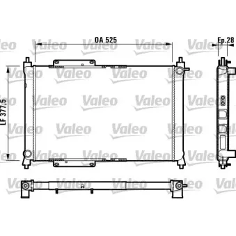 Radiateur, refroidissement du moteur VALEO 731816