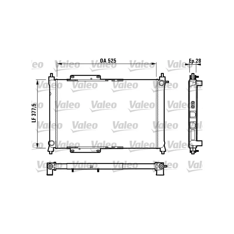 Radiateur, refroidissement du moteur VALEO 731816