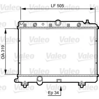 Radiateur, refroidissement du moteur VALEO 731817