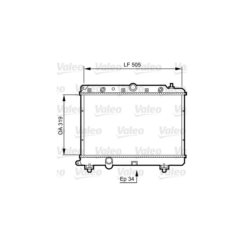 Radiateur, refroidissement du moteur VALEO 731817