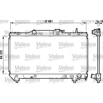 Radiateur, refroidissement du moteur VALEO 731831