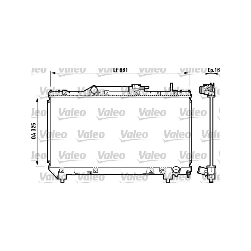 Radiateur, refroidissement du moteur VALEO 731831