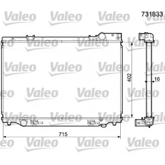 Radiateur, refroidissement du moteur VALEO