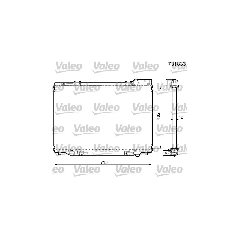 Radiateur, refroidissement du moteur VALEO 731833