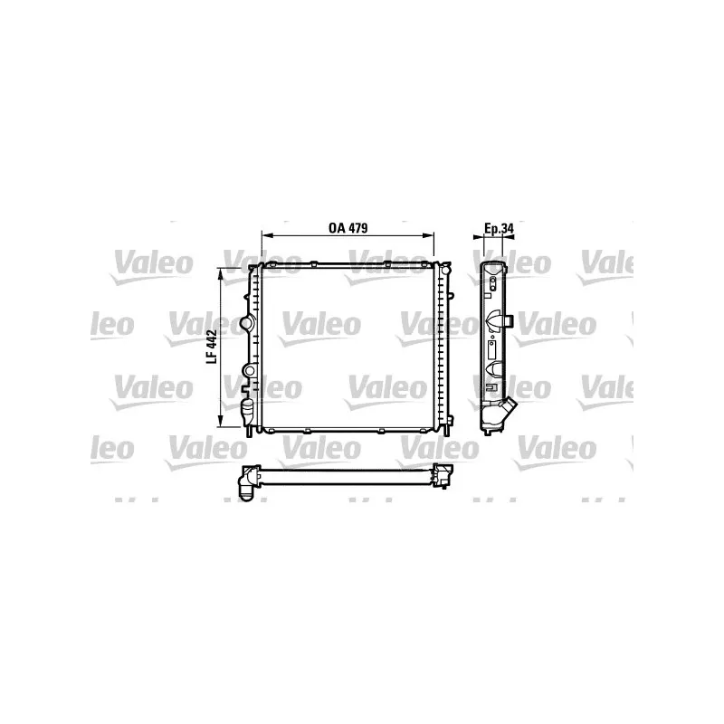 Radiateur, refroidissement du moteur VALEO 731910