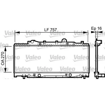 Radiateur, refroidissement du moteur VALEO 731976