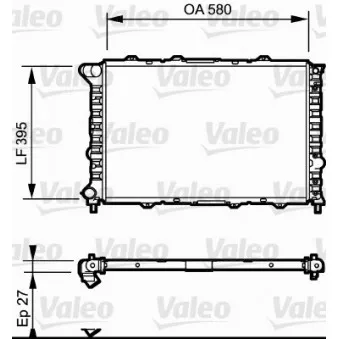 Radiateur, refroidissement du moteur VALEO 732013