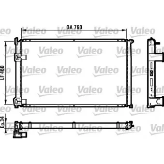 Radiateur, refroidissement du moteur VALEO 732063