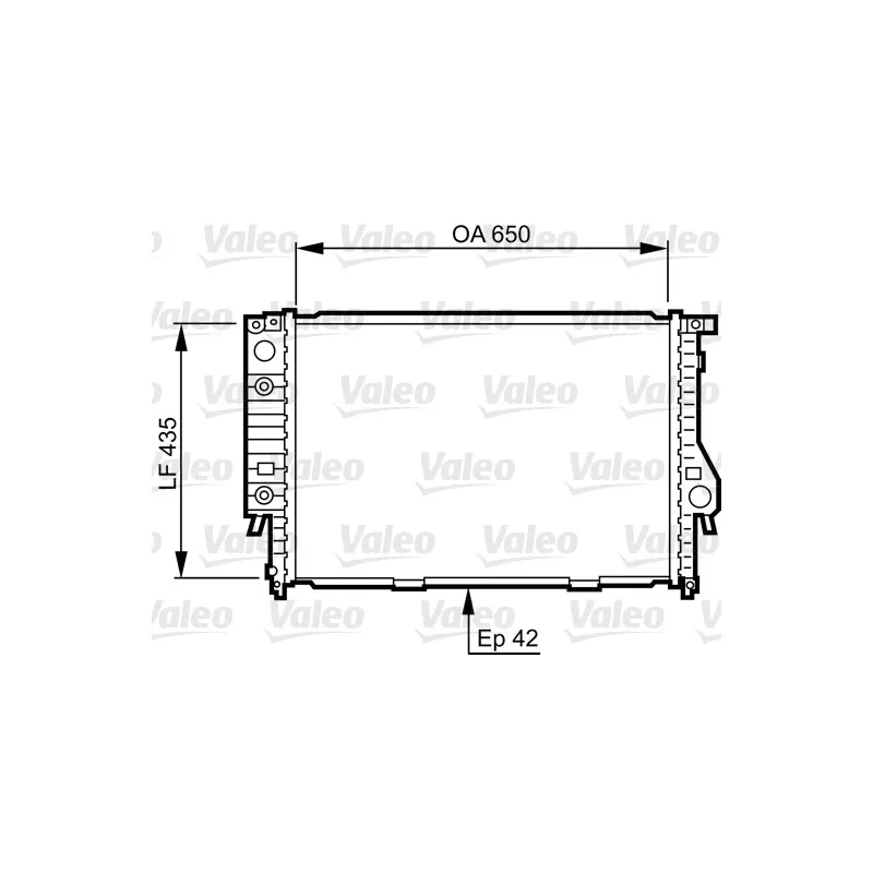 Radiateur, refroidissement du moteur VALEO 732099