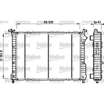 Radiateur, refroidissement du moteur VALEO 732147