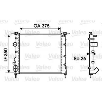 Radiateur, refroidissement du moteur VALEO 732338