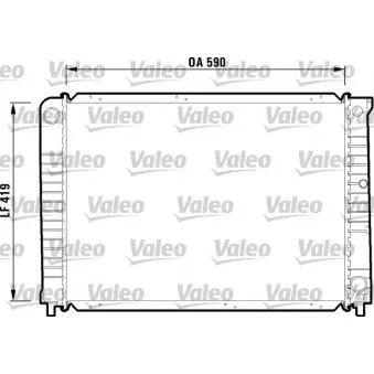 Radiateur, refroidissement du moteur VALEO 732366