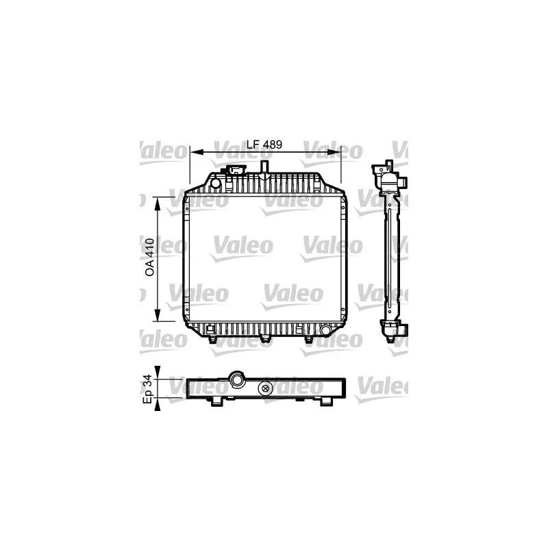 Radiateur, refroidissement du moteur VALEO 732442