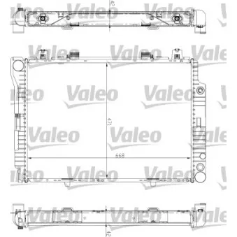 Radiateur, refroidissement du moteur VALEO 732447