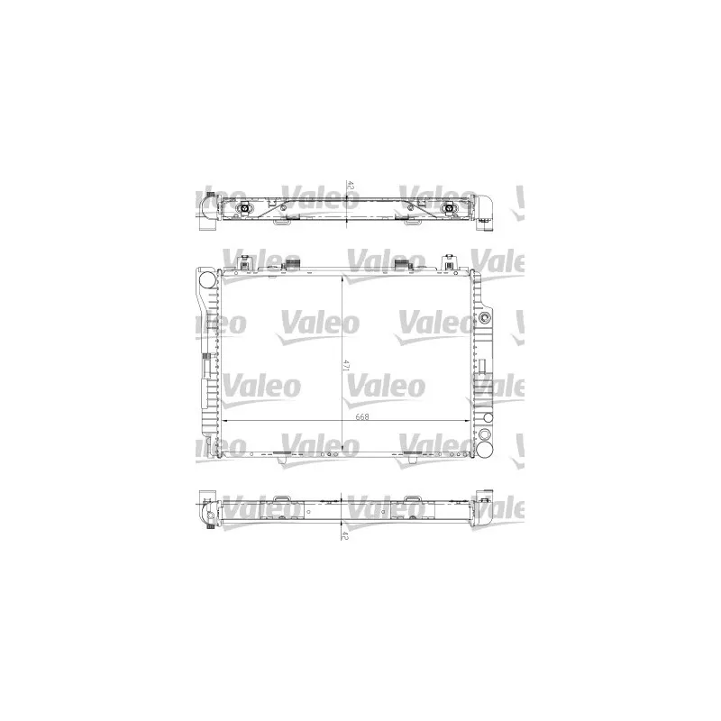 Radiateur, refroidissement du moteur VALEO 732447