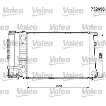 Radiateur, refroidissement du moteur VALEO 732456