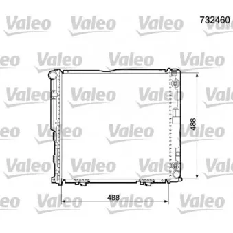 Radiateur, refroidissement du moteur VALEO 732460