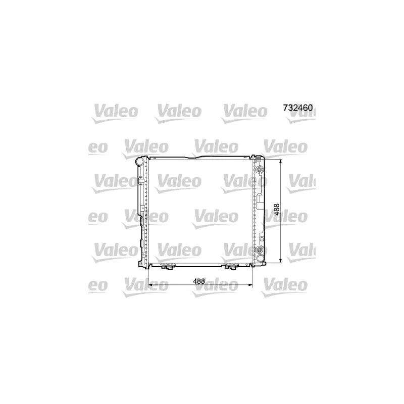 Radiateur, refroidissement du moteur VALEO 732460