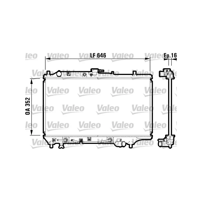 Radiateur, refroidissement du moteur VALEO 732475