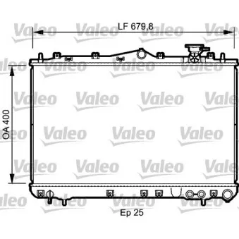 Radiateur, refroidissement du moteur VALEO 732487