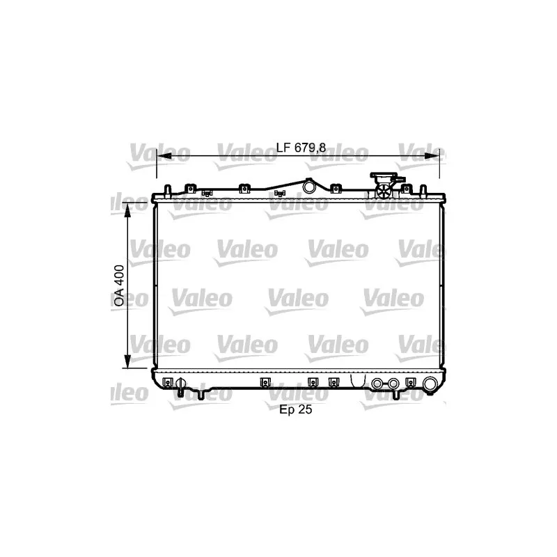 Radiateur, refroidissement du moteur VALEO 732487