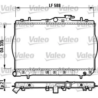 Radiateur, refroidissement du moteur VALEO 732488