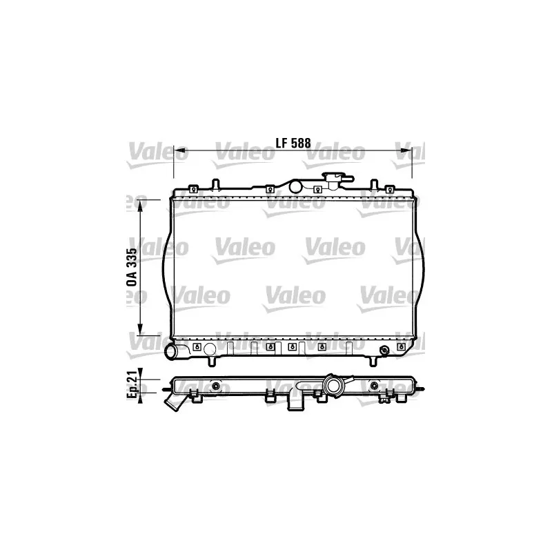 Radiateur, refroidissement du moteur VALEO 732488