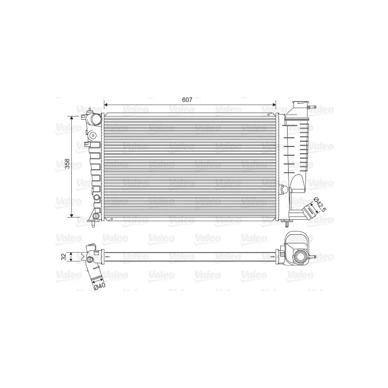 Radiateur, refroidissement du moteur VALEO 732520