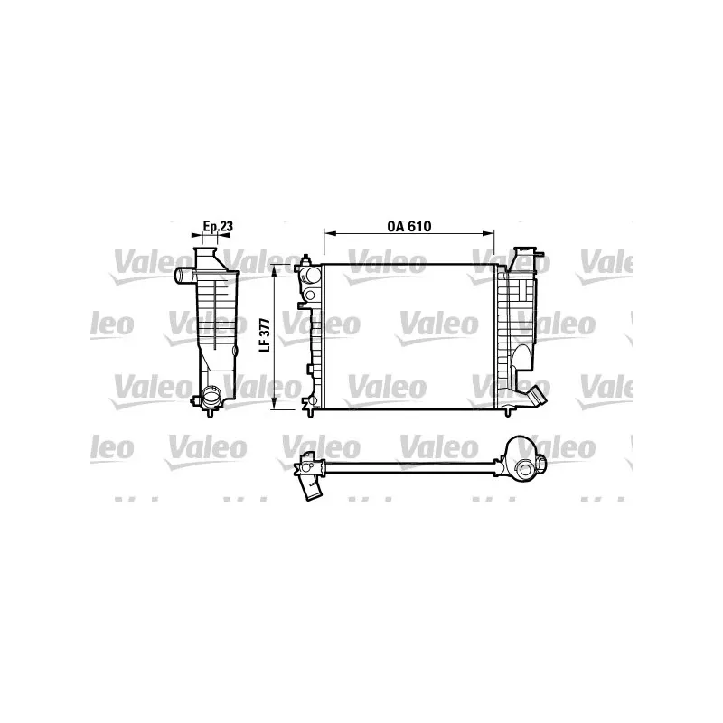 Radiateur, refroidissement du moteur VALEO 732535