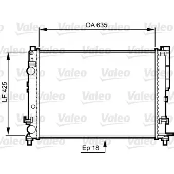 Radiateur, refroidissement du moteur VALEO 732544