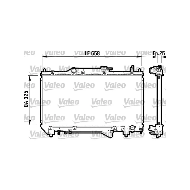 Radiateur, refroidissement du moteur VALEO 732754