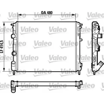 Radiateur, refroidissement du moteur VALEO 732761