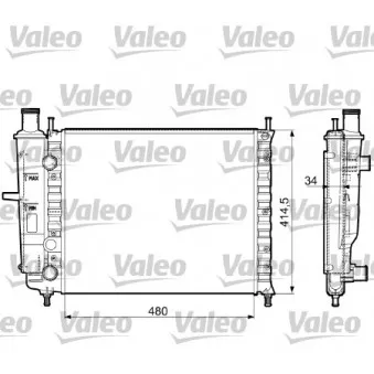 Radiateur, refroidissement du moteur VALEO 732788