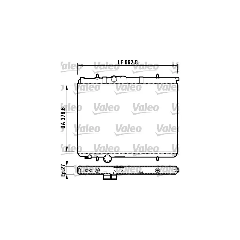 Radiateur, refroidissement du moteur VALEO 732906