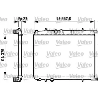 Radiateur, refroidissement du moteur VALEO 732909