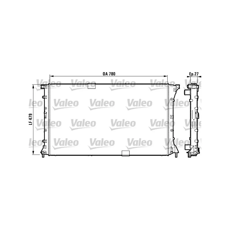 Radiateur, refroidissement du moteur VALEO 732911