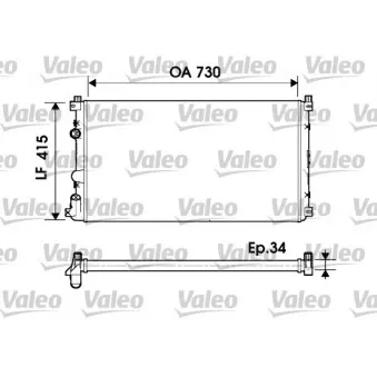 Radiateur, refroidissement du moteur VALEO 732918