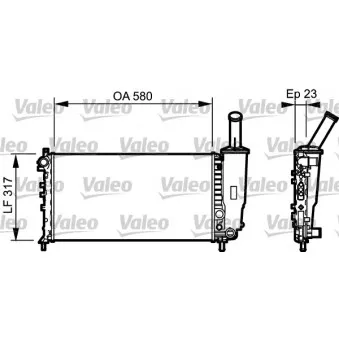 Radiateur, refroidissement du moteur VALEO 732923