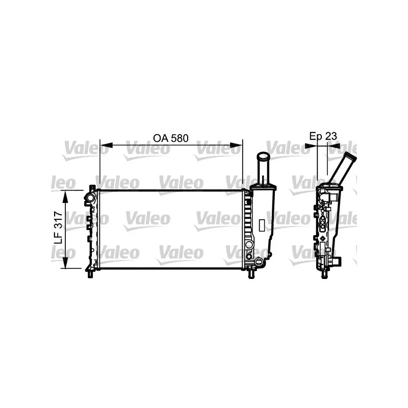 Radiateur, refroidissement du moteur VALEO 732923