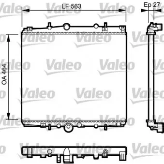 Radiateur, refroidissement du moteur VALEO 732945