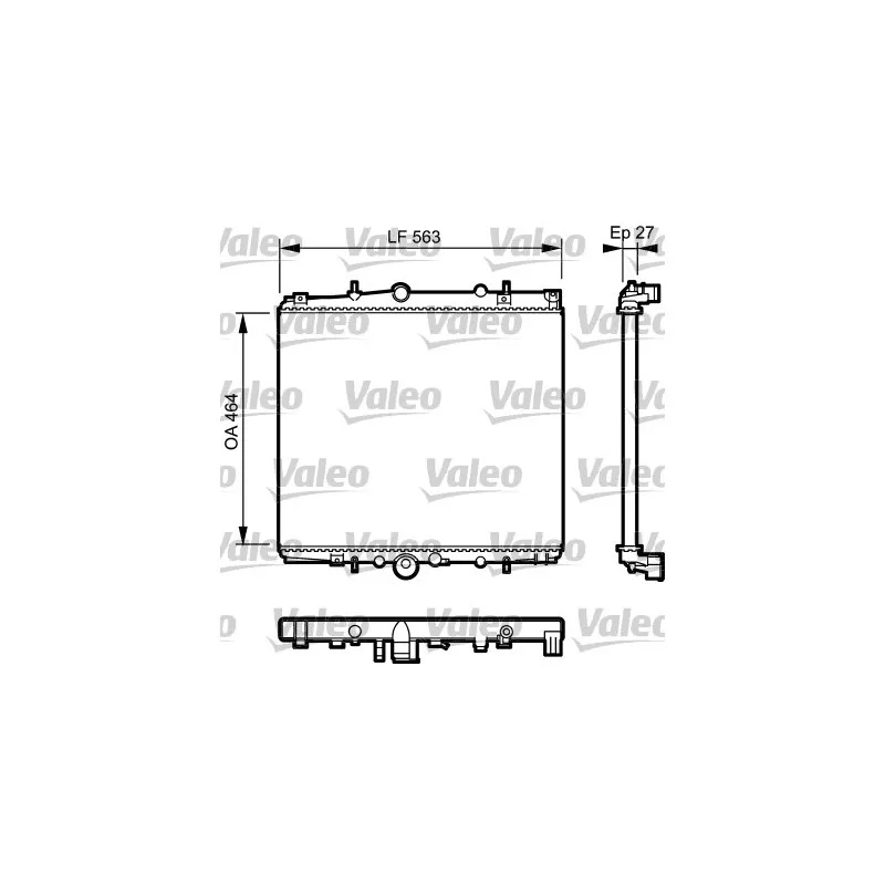 Radiateur, refroidissement du moteur VALEO 732945