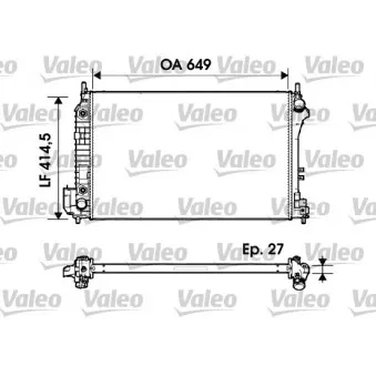 Radiateur, refroidissement du moteur VALEO 732947