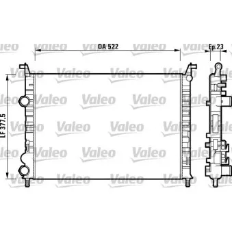 Radiateur, refroidissement du moteur VALEO 732948