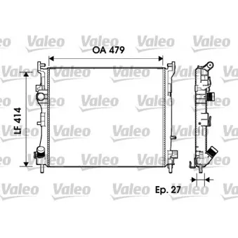 Radiateur, refroidissement du moteur VALEO 732960