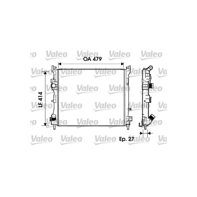 Radiateur, refroidissement du moteur VALEO 732960