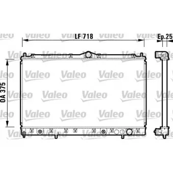 Radiateur, refroidissement du moteur VALEO 734130