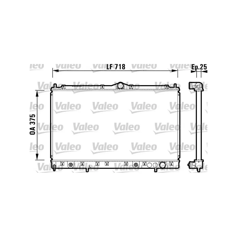 Radiateur, refroidissement du moteur VALEO 734130